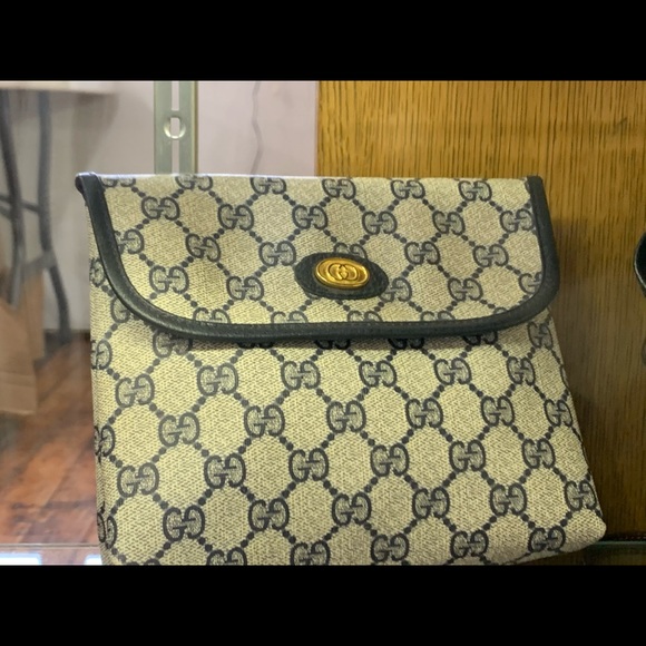 AUTHENTIC GUCCI MAKEUP BAG VINTAGE - Picture 1 of 1